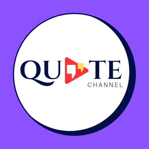 Vibrant Purple Background Inspiring Quotes YouTube Channel Logo Template