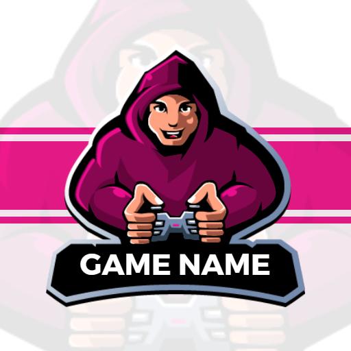 Vibrant Purple Gamer Illustration Representing Esports Logo Template