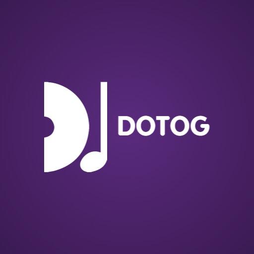 Vibrant Purple Music-themed DJ Logo Featuring Unique Designs Logo Template