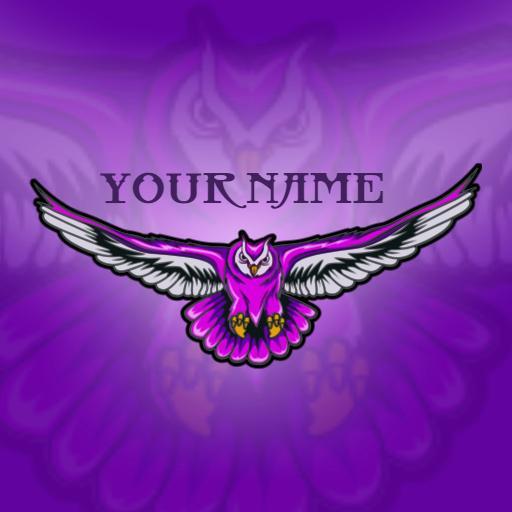 Vibrant Purple Owl Design Emphasizing Competitive Esports Logo Template