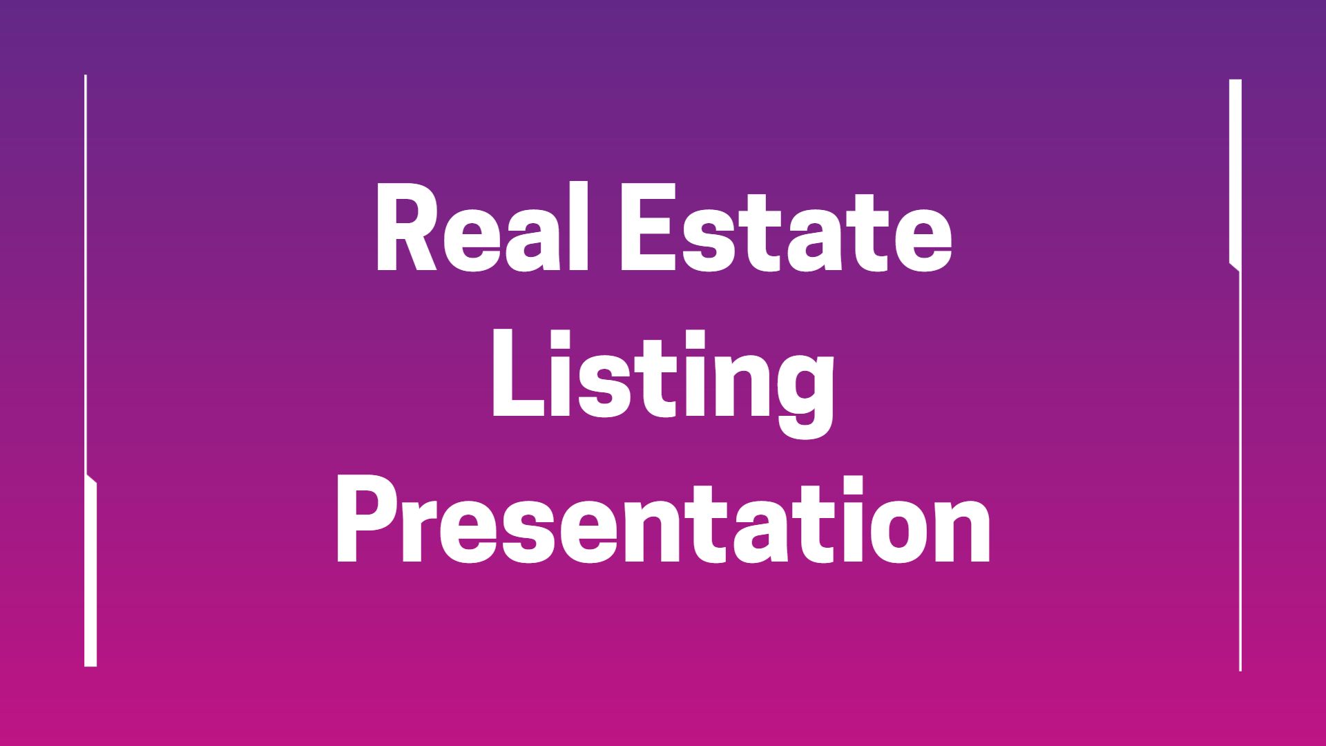 Vibrant Purple Real Estate Property Listing Presentation Template