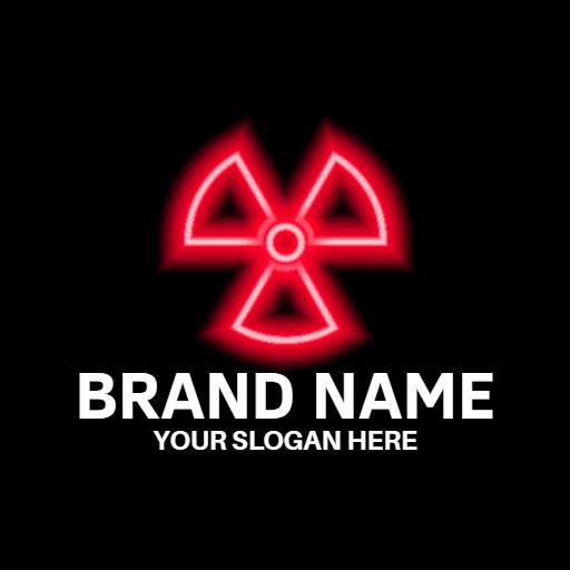 Vibrant Red Toxic Warning Symbol for Safety Awareness Logo Template