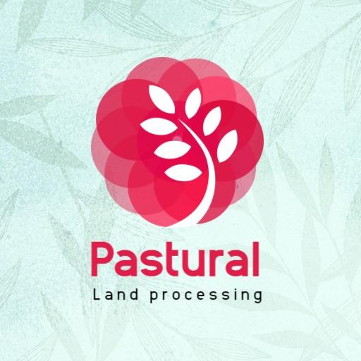 Vibrant Red Tree Design Representing Agricultural Land Logo Template