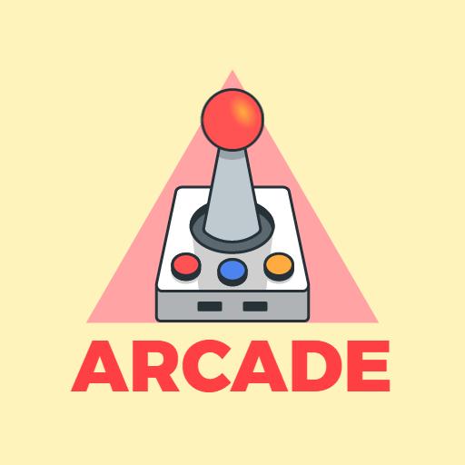 Vibrant Retro Game Controller with Fun Arcade Style Logo Template