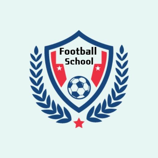 Vibrant Shield Design for Football School Logo Template