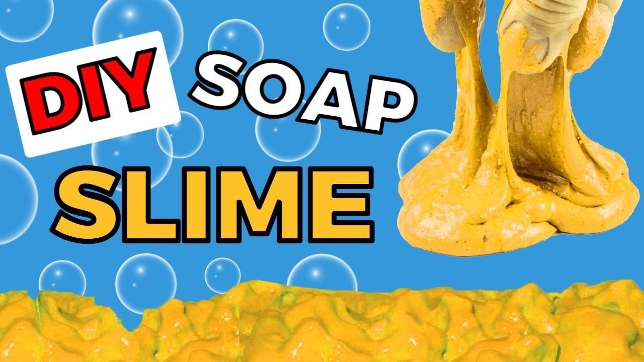Vibrant Soap Slime DIY Project YouTube Thumbnail Template