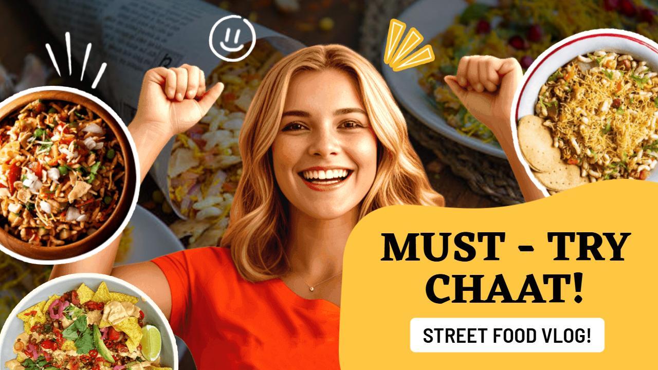 Vibrant Street Food Experience YouTube Thumbnail Template
