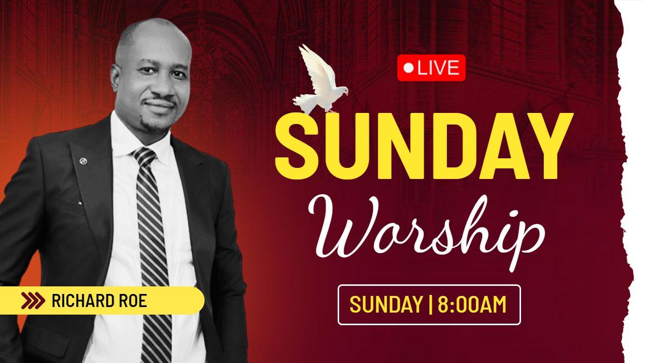 Vibrant Sunday Worship Live Events YouTube Thumbnail Template