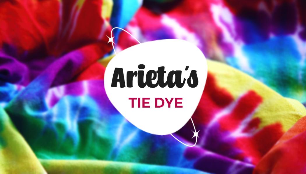 Vibrant Tie Dye Colors Craft Business Card Template