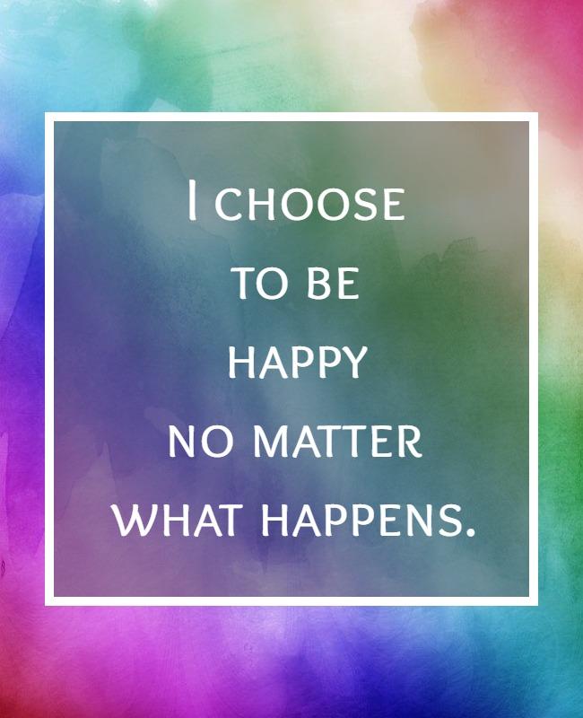 Vibrant Watercolor Inspirational Quote Poster Template