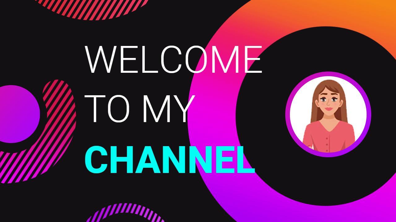 Vibrant Welcome Channel Branding Trending YouTube Thumbnail Template