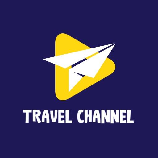 Vibrant Yellow Airplane Symbol for YouTube Channel Logo Template