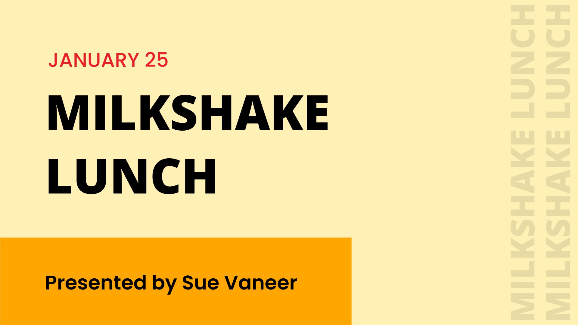Vibrant Yellow Milkshake Product Overview Presentation Template