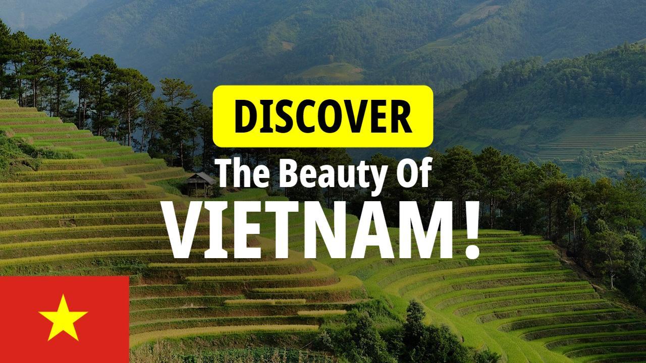 Vietnam Scenic Rice Terraces Travel YouTube Thumbnail Template