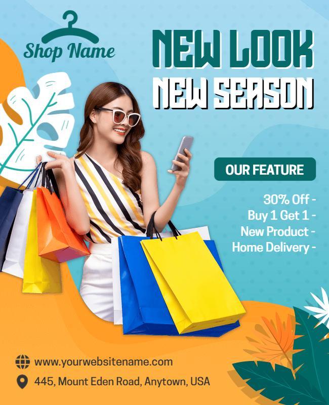 Viking and Olive New Look Fashion Flyer Design Template