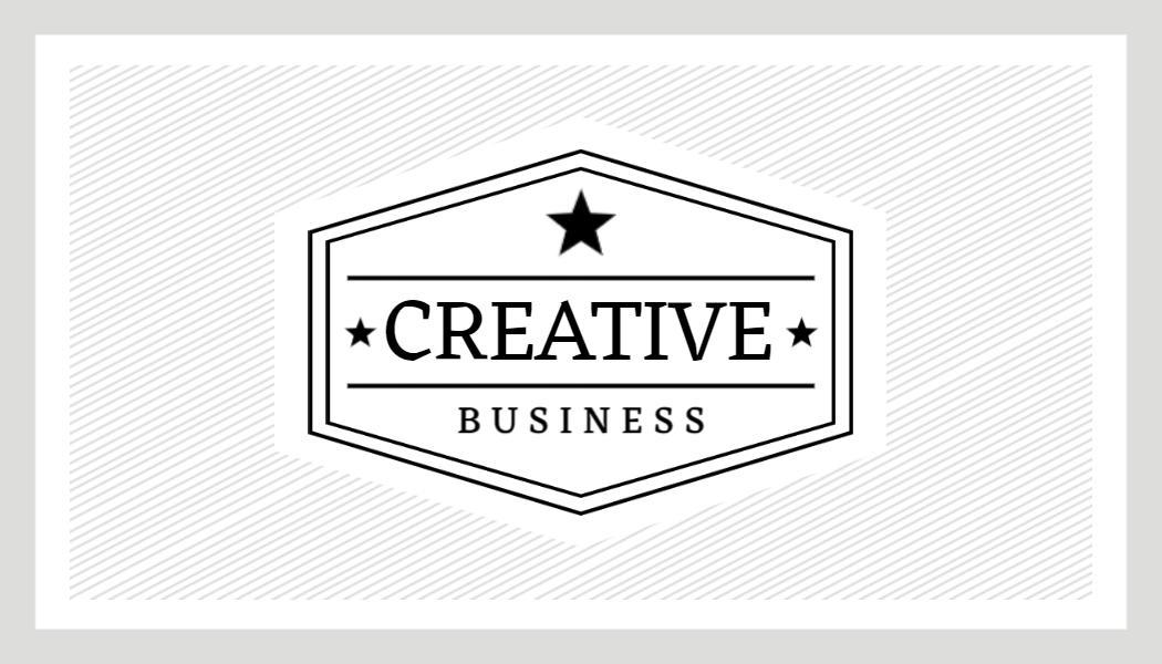Vintage Black Creative Graphic Print Business Card Template