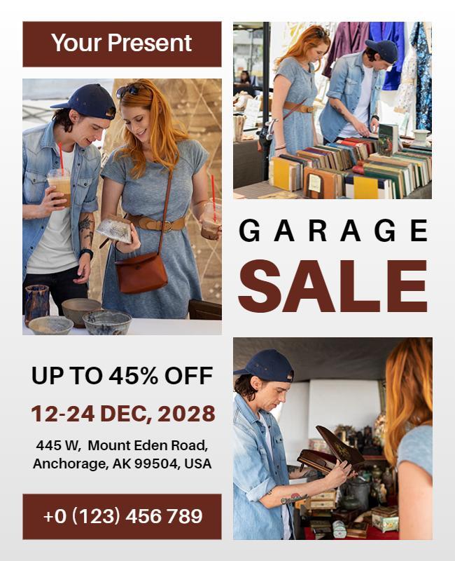 Vintage Garage Sale Event Flyer Template