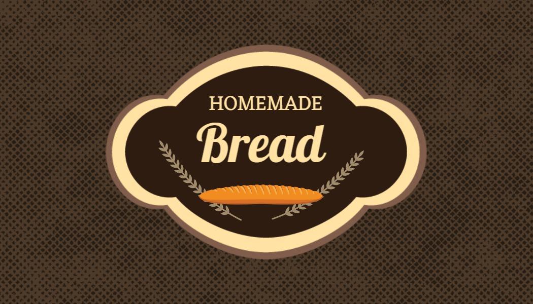Vintage Rustic Bread Bakery Business Card Template