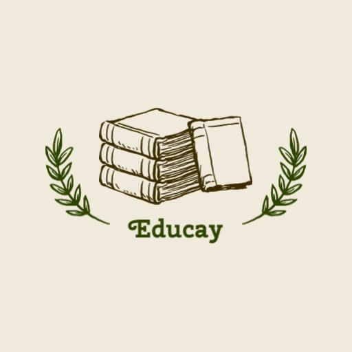 Vintage Sketch of Stack of Educational Books Logo Template