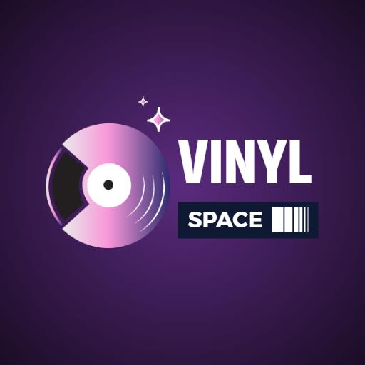 Vinyl Record Design with Modern Graphic Elements Logo Template