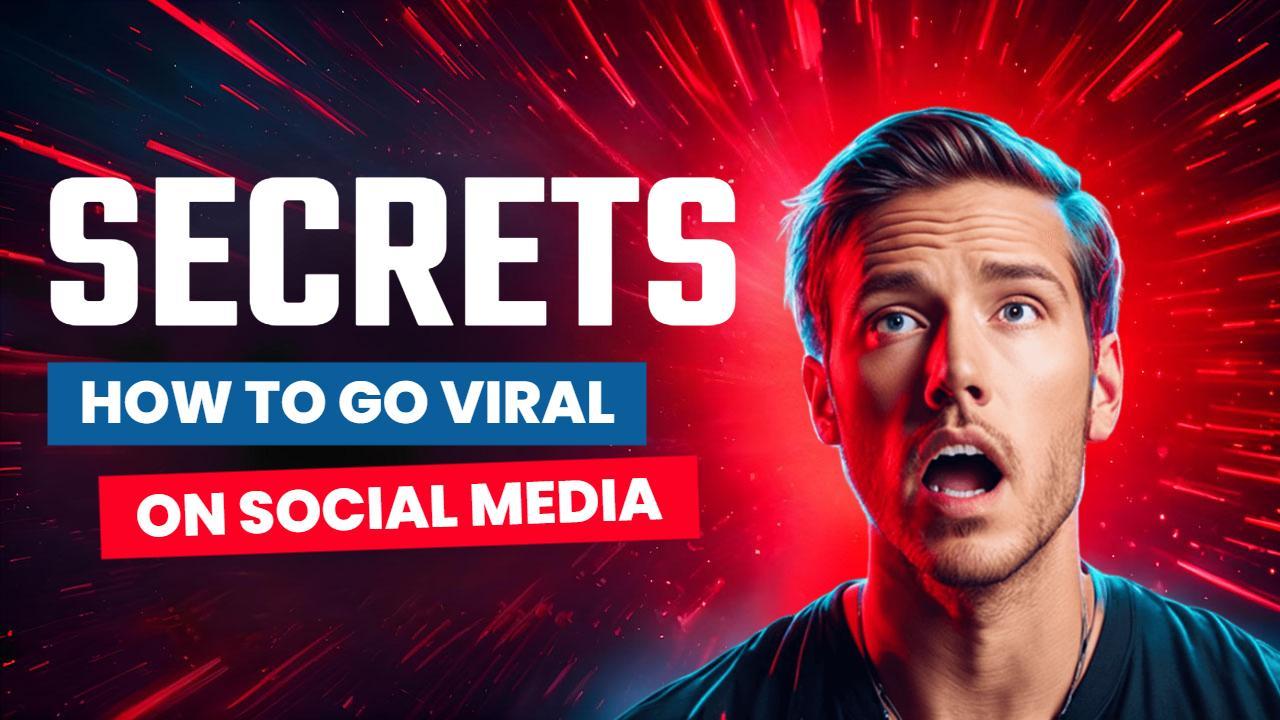 Viral Secrets Social Media Growth Trending YouTube Thumbnail Template