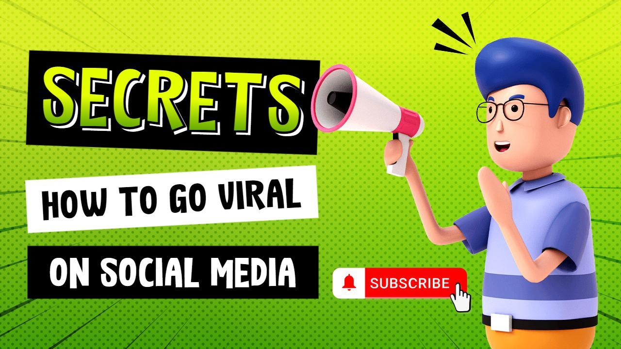 Viral Secrets Social Media Growth Tutorial YouTube Thumbnail Template