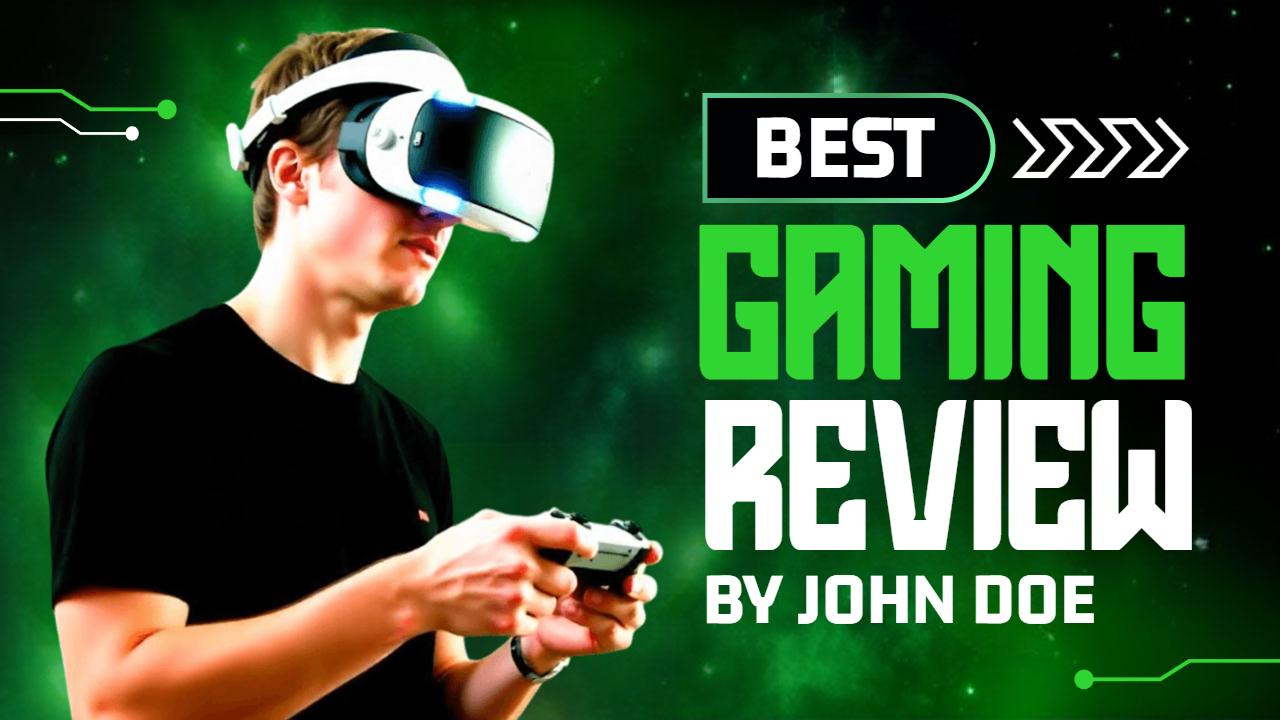 Virtual Reality Gameplay Review Gaming YouTube Thumbnail Template