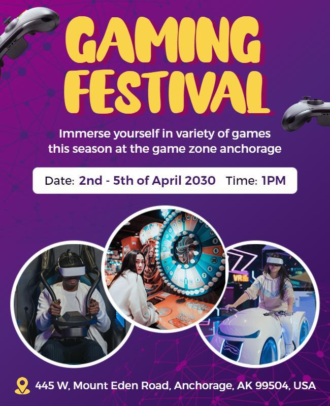 Virtual Reality Gaming Festival Flyer Template