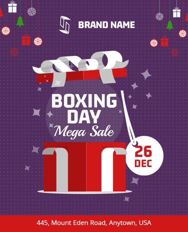 Voodoo and Thunderbird Boxing Day Flyer Template