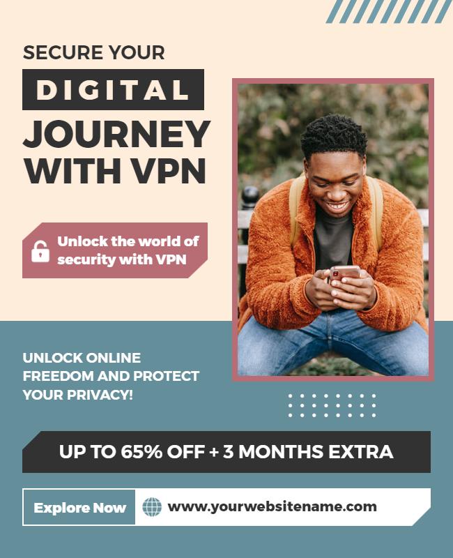 Vpn Online Security Promotion Flyer Template