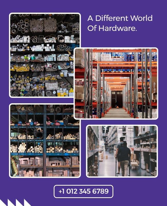 Warehouse Hardware Supplies Promotional Flyer Template