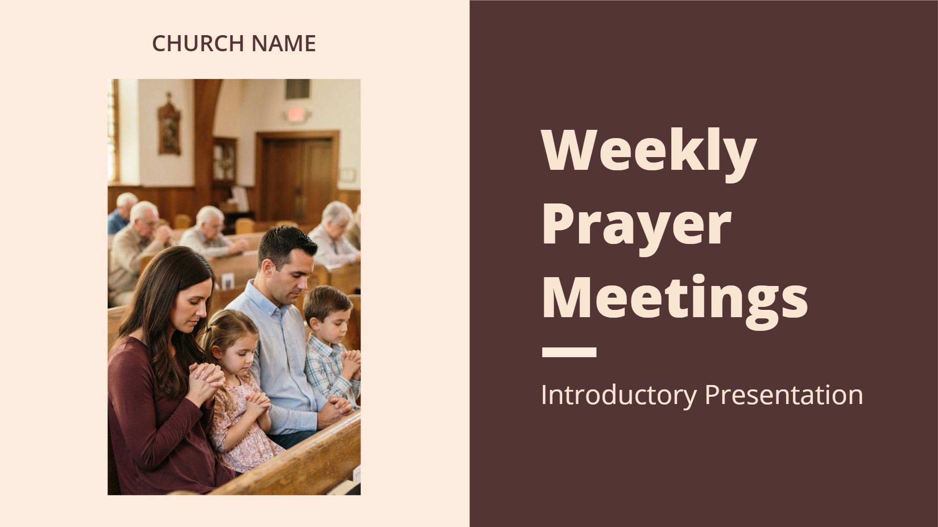 Warm Earthy Church Community Growth Journey Presentation Template