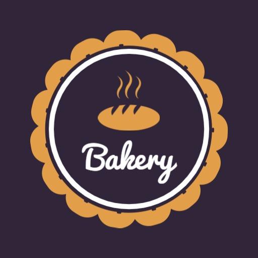 Warm Golden Bread Design Perfect for Bakery Circle Logo Template