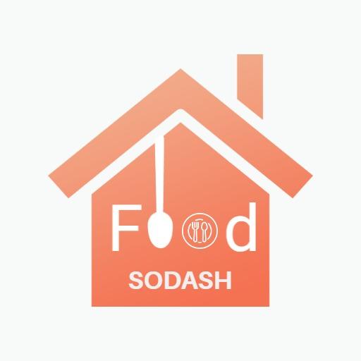 Warm Orange Home Symbolizing Delicious Food Services Logo Template