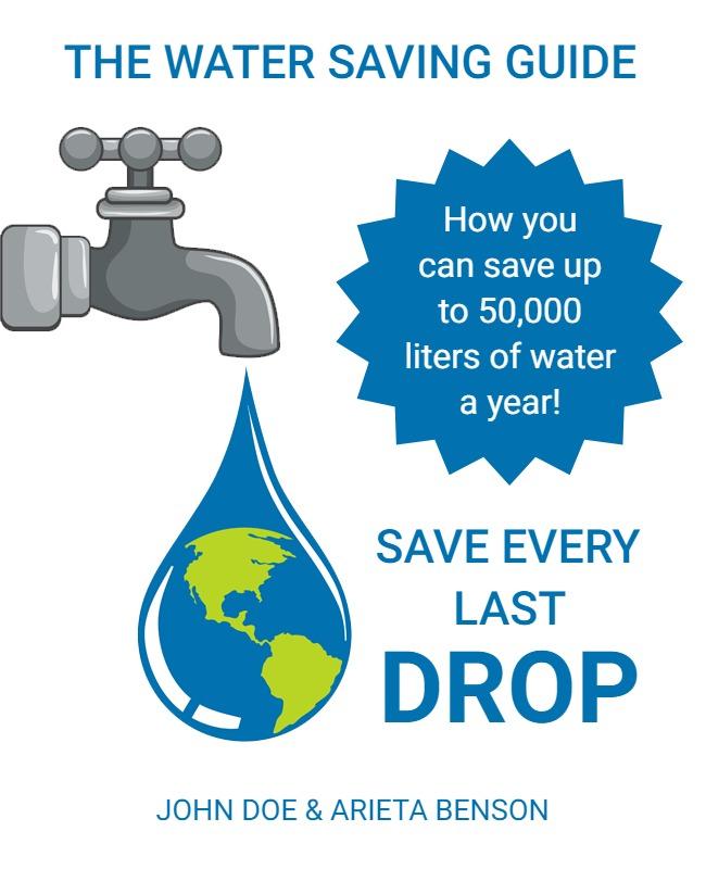 Water Conservation Tips for Saving Resources Poster Template