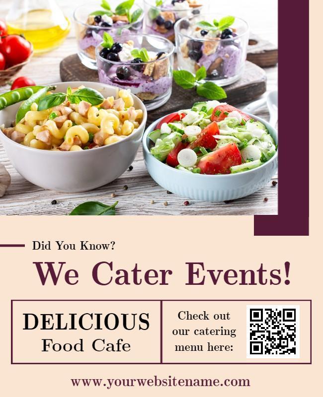 We Cater Event Flyer Template