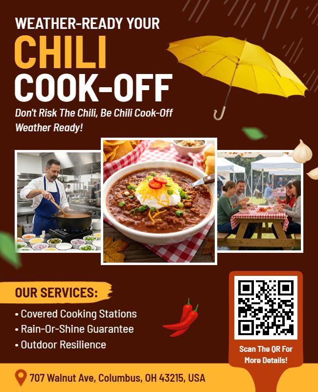 Weather-Ready Chili Cook-Off Event Flyer Template