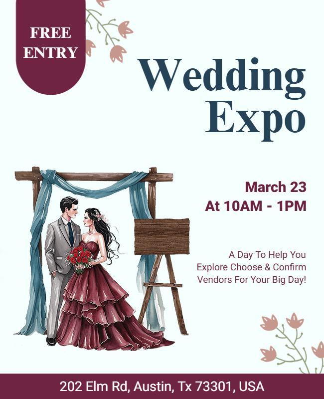 Wedding Expo Event Promotion Flyer Template