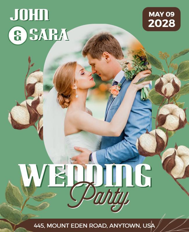 Wedding Party Flyer Template