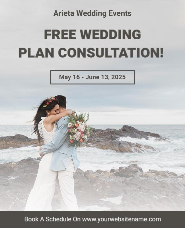 Wedding Planning Consultation Flyer Template