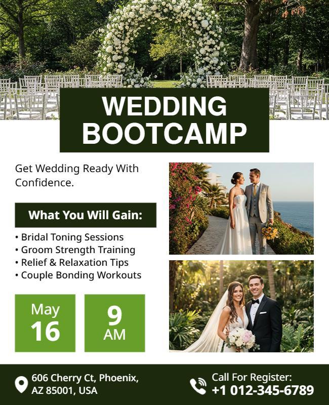 Wedding Preparation Bootcamp Event Flyer Template