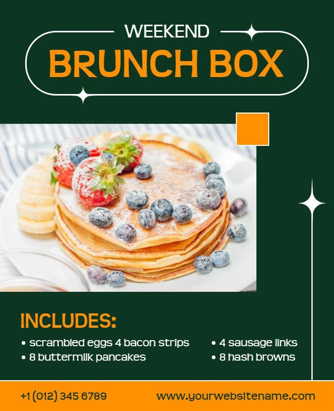 Weekend Brunch Box Promotion Flyer Template