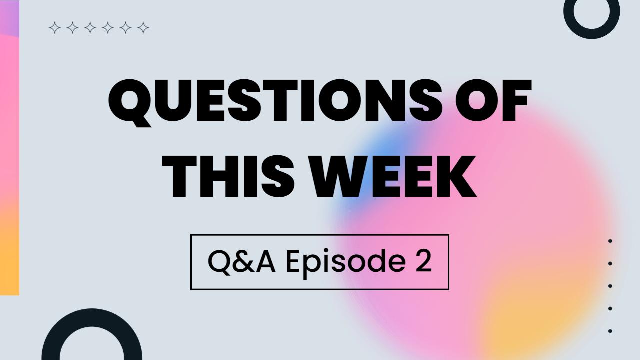 Weekly Questions Answered Interactive Q&A YouTube Thumbnail Template