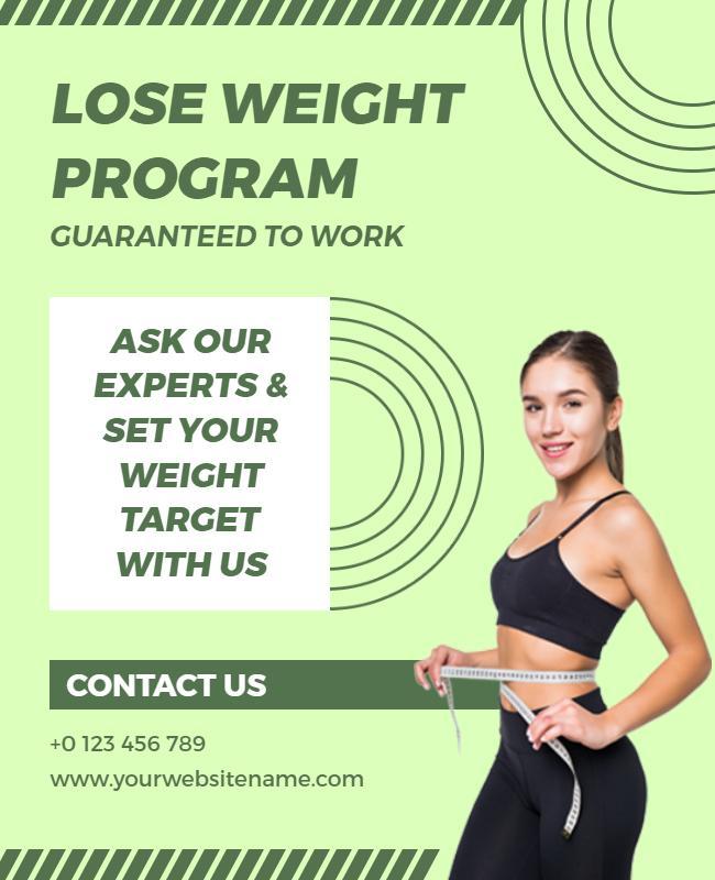 Weight Loss Consultation and Coaching Flyer Template