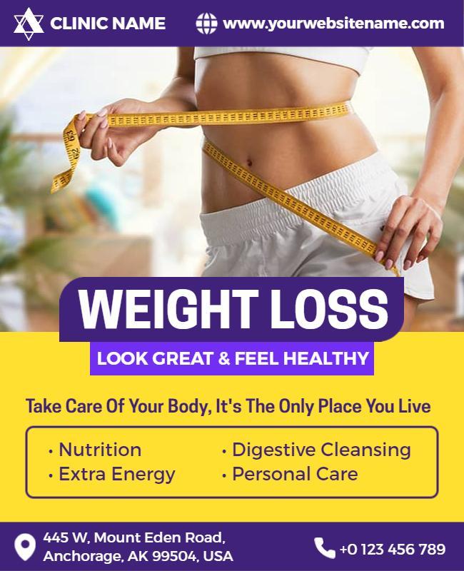 Weight Loss Health Clinic Flyer Template