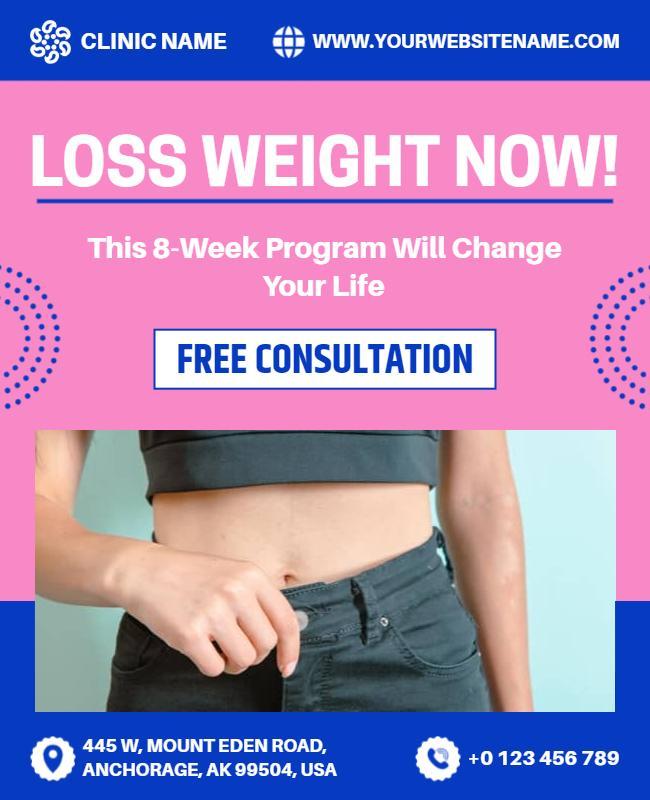 Weight Loss Program Marketing Flyer Template