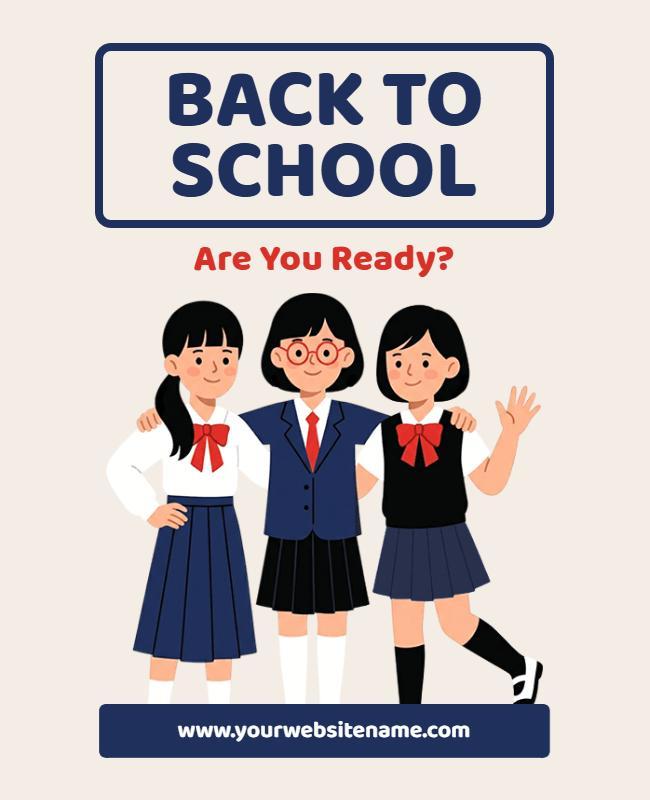 Welcome Back to School Gathering Poster Template