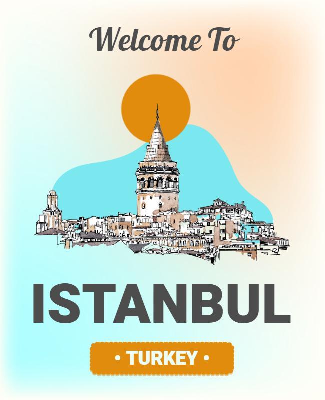 Welcome to Istanbul Travel Flyer Template