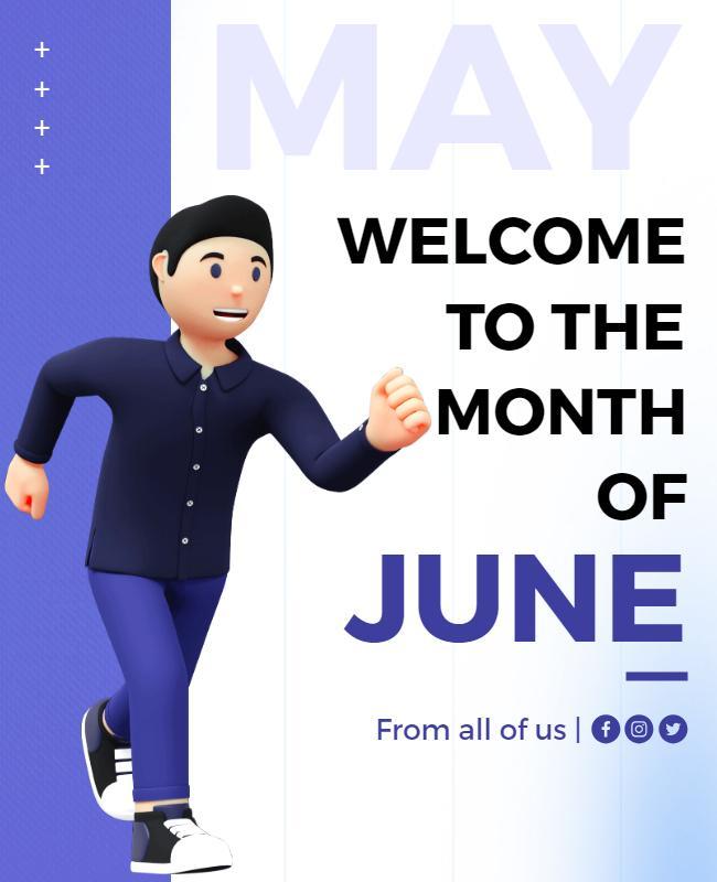 Welcome to June Celebration Flyer Template