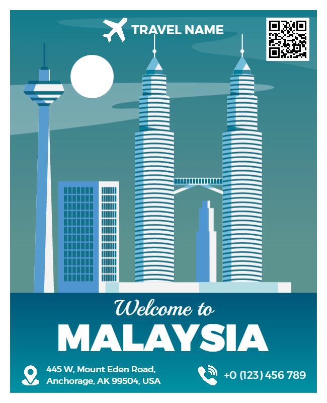 Welcome to Malaysia Travel Flyer Template